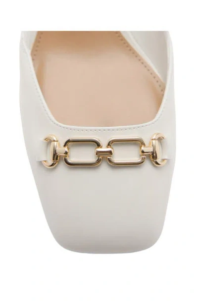 Mango Slingback Pump In White