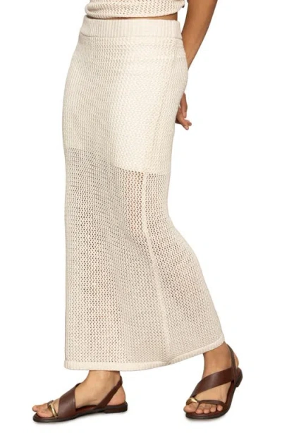 Sanctuary Open Stitch Cotton Knit Maxi Skirt In Macrame