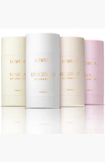 Lovery 4-pack Aluminum Free Deodorant Stick Gift Set