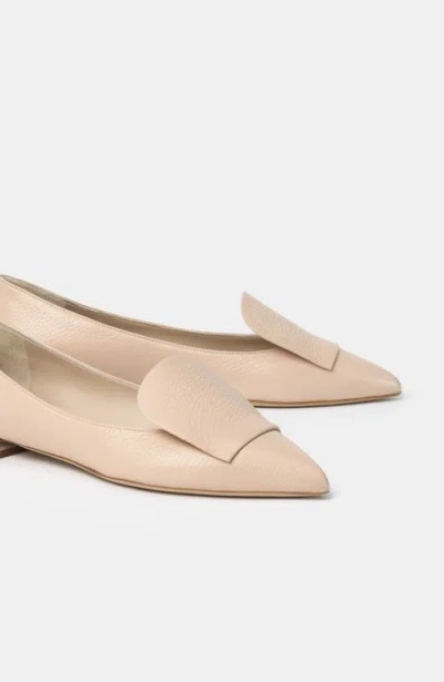 Bells & Becks Lia Pointed Toe Loafer In Nude