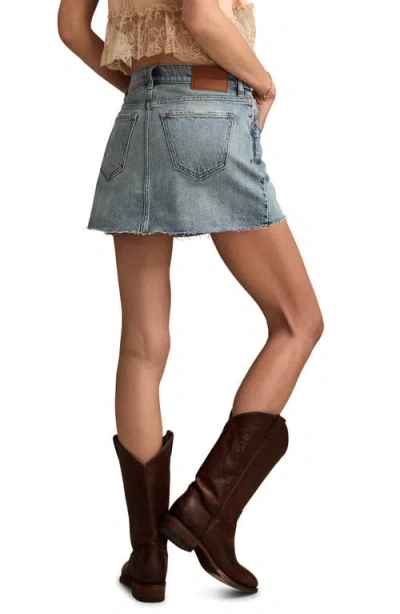 Lucky Brand Crossover Denim Miniskirt In Yee- Haw