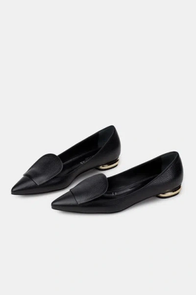 Bells & Becks Lia Pointed Toe Loafer In Black