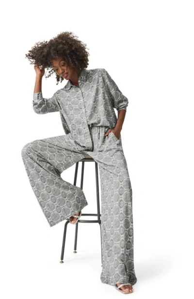 Splendid Mckenna Wide Leg Pull-on Pants In Soft Vob Sun Print