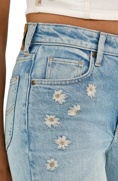 Lee Embroidered Wide Flare Leg Jeans In Miss Her