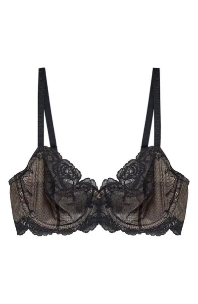 Wacoal Vivid Attraction Underwire Bra In Black