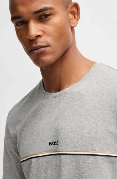 Hugo Boss Boss Unique Lounge T-shirt In Medium Grey