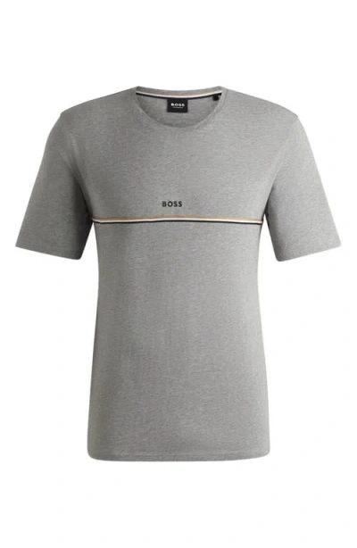 Hugo Boss Boss Unique Lounge T-shirt In Medium Grey