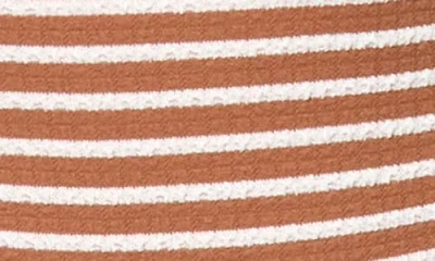 L*space Lspace Coco Classic Stripe One-piece Swimsuit In Brown Sugar