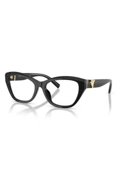 Tiffany & Co . 52mm Cat Eye Optical Glasses In Black