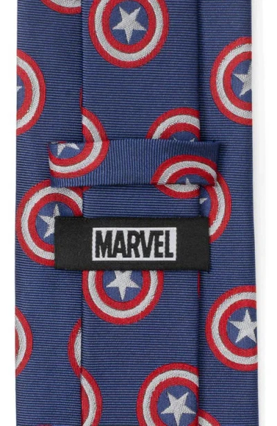Cufflinks, Inc . Captain America Hidden Message Silk Blend Tie In Blue