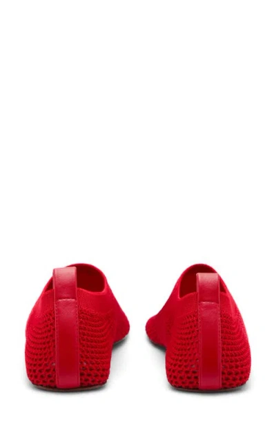 Mango Soft Mesh Flat In Red