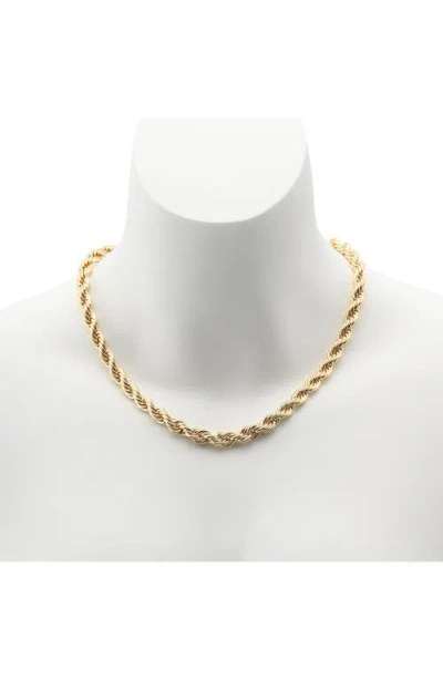 Shop Allsaints Two-tone Rope Chain Necklace In Two Tone