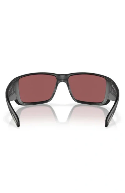 Costa Del Mar Fantail Pro 60mm Polarized Sunglasses In Matte Black/gold Mirror 580g