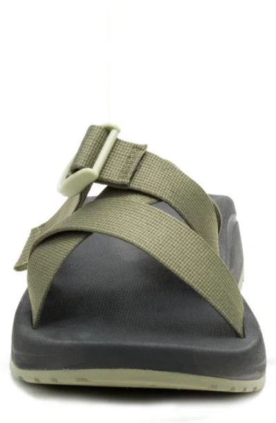 Chaco Cushz Slide Sandal In Mossy Olive
