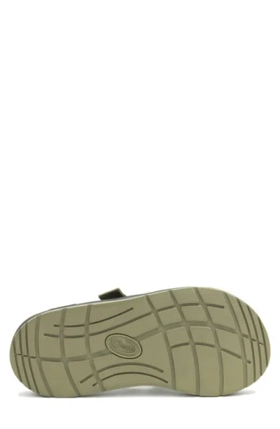 Chaco Cushz Slide Sandal In Mossy Olive