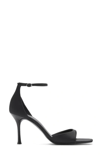 Mango Ankle Strap Sandal In Black