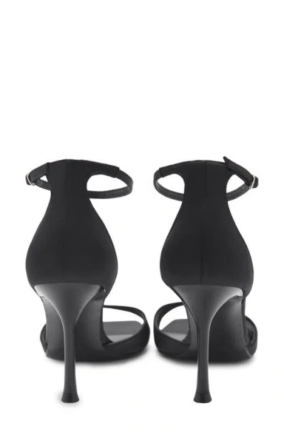 Mango Ankle Strap Sandal In Black
