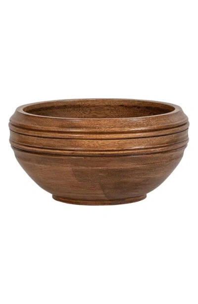 Juliska Bilbao Wood 10-inch Serving Bowl In Brown
