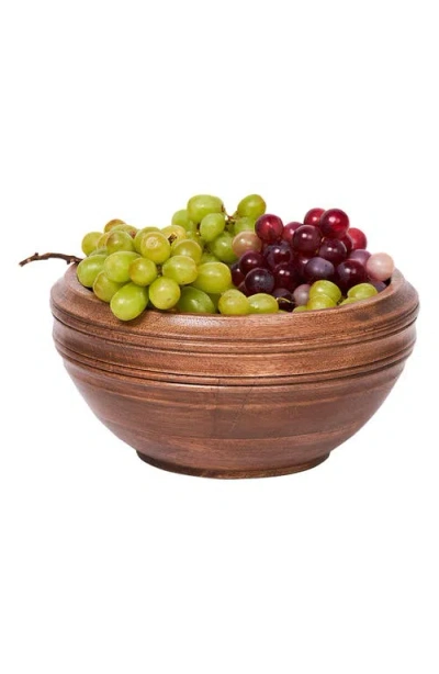 Juliska Bilbao Wood 10-inch Serving Bowl In Brown