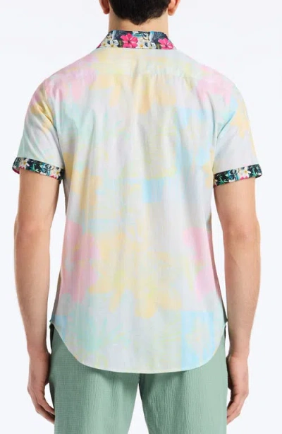 Robert Graham Haze Short Sleeve Button Down Shirt In Multi