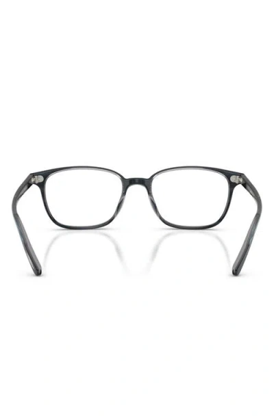 Oliver Peoples 51mm Square Optical Glasses In Indigo Havana/demo Lens