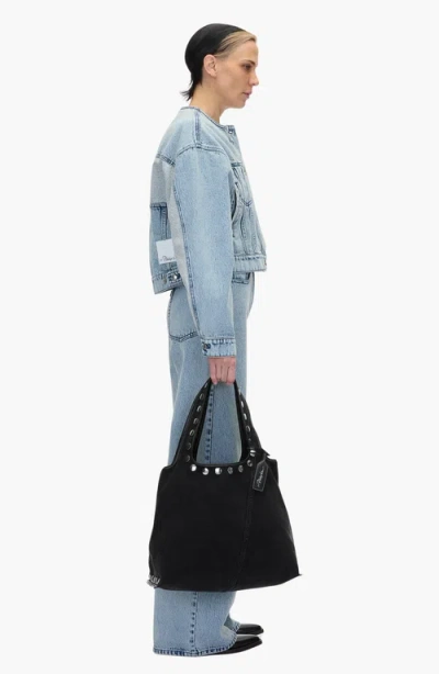 3.1 Phillip Lim Denim Market Tote Bag In Washed Black