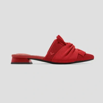 Vivaia Pointed-toe Knot Sandals In Ruby  Red