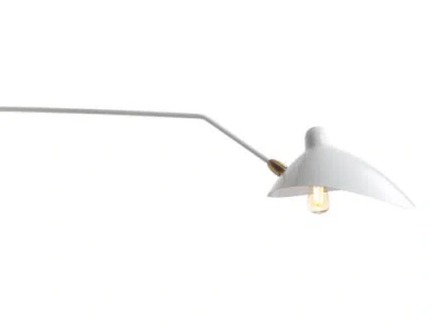 Jonathan Y Frank Iron Retro Swing Led Wall Sconce In White/brass Gold