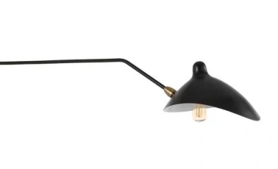 Jonathan Y Frank 35" Iron Retro Swing Led Wall Sconce In Black/brass Gold