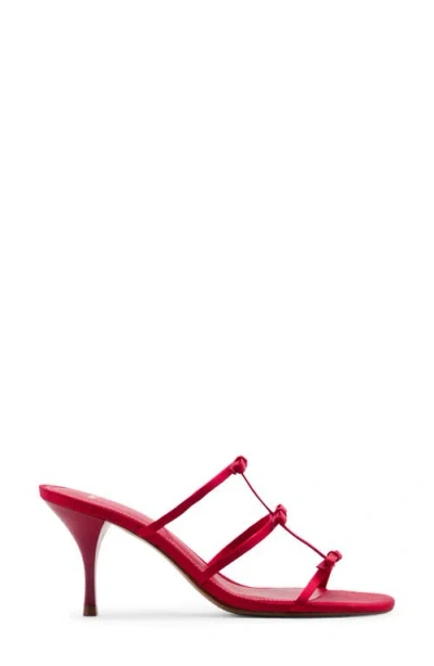 Mango Slide Sandal In Red