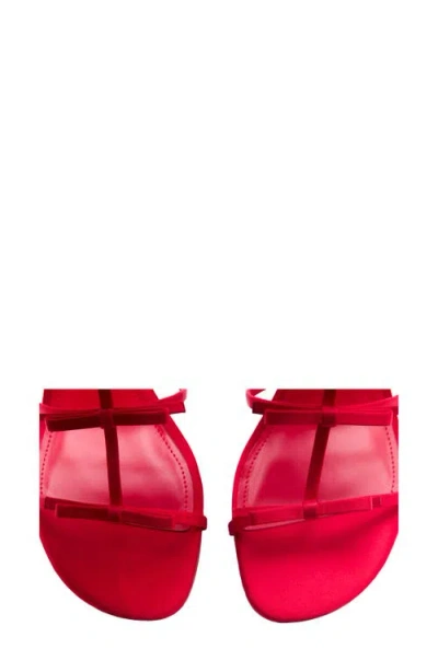Mango Slide Sandal In Red