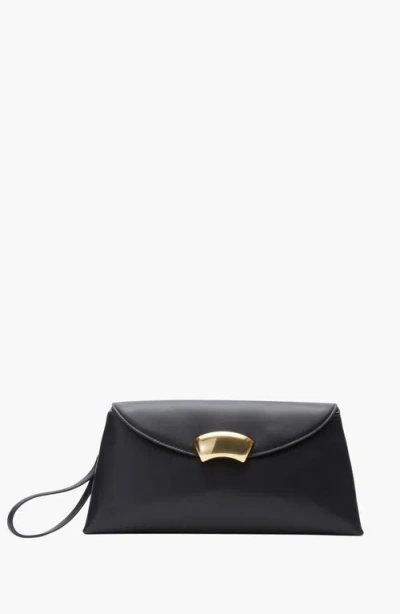 3.1 Phillip Lim Id Logo-engraved Clutch Bag In Black