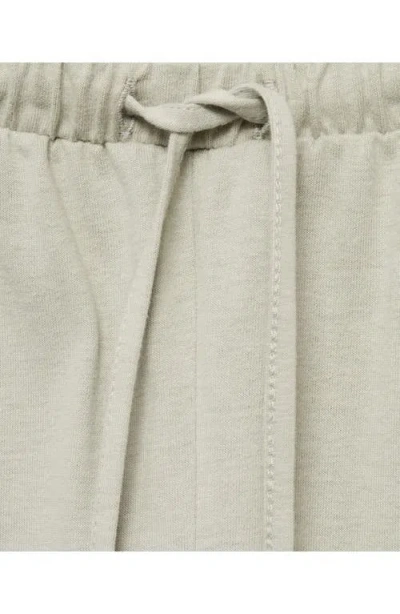 Mango Tapered Cotton Joggers In Aqua Green
