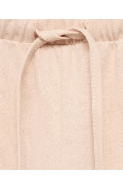 Mango Tapered Cotton Joggers In Salmon