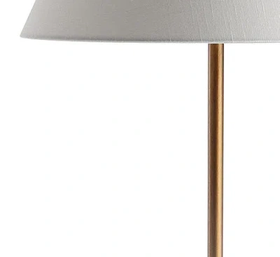 Jonathan Y Miami 63.5" Minimalist Resin/metal Led Floor Lamp In Gold/black