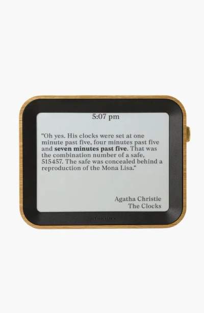 Uncommon Goods Literary Clock In Dark Brown Frame