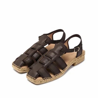 Naguisa Sativa Fisherman Espadrilles D. Brown In Brown
