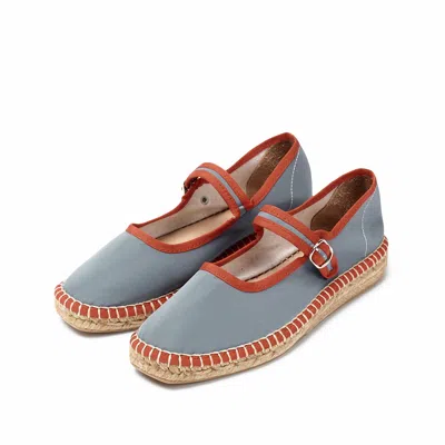 Naguisa Women's  Espadrilles - Peonia D. Grey-red In Grey