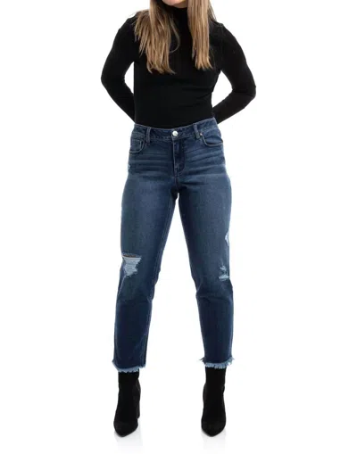 1822 Denim Eco Mid-rise Slim Girlfriend Jeans In Talia In Multi