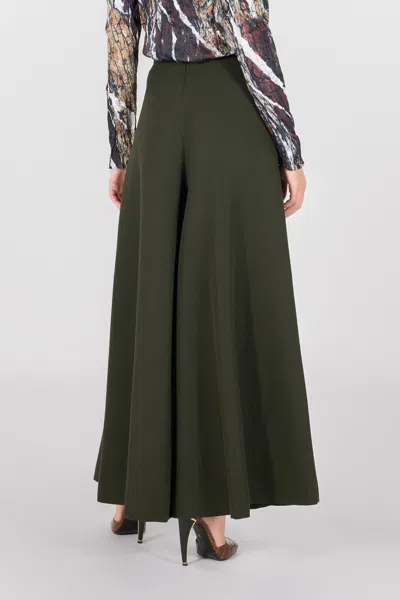 Roberto Cavalli Fluid Trousers In Dark Green