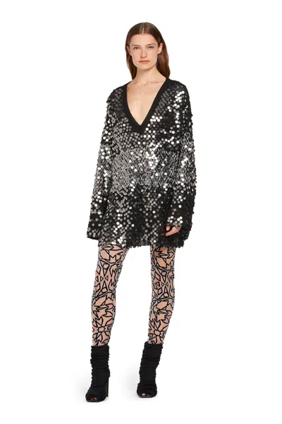 Roberto Cavalli Leggings Mit Samt-ausbrennermuster In White