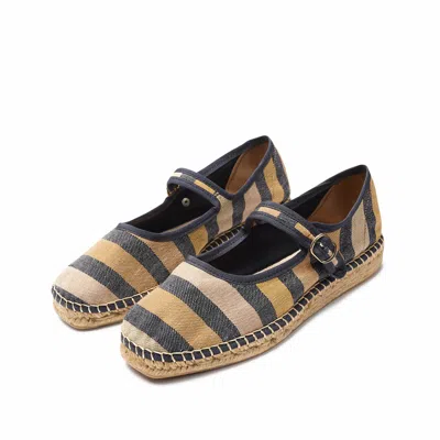NAGUISA WOMEN'S NAGUISA ESPADRILLES - PEONIA D. GREY STRIPES 