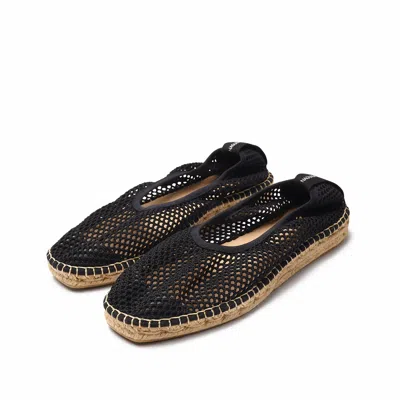 Naguisa Women's  Espadrilles - Allium Black Woven In Black