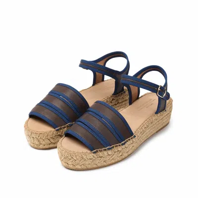 Shop Naguisa Women's  Espadrilles - Arachis D. Brown-navy