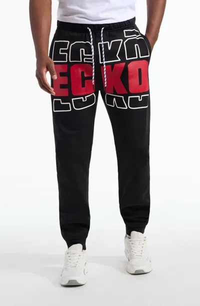 Ecko Unltd Men's Tracing Draft Jogger In Black