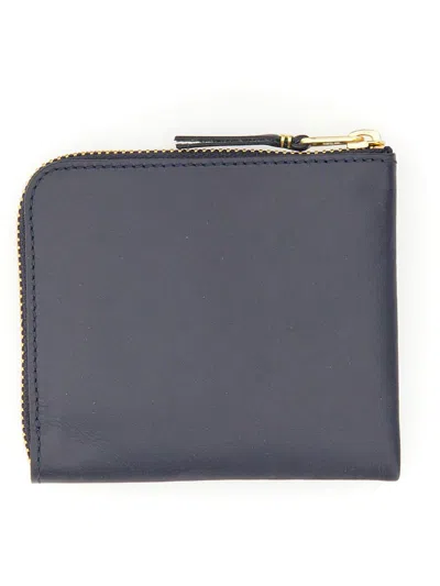 Shop Comme Des Garçons Portafoglio In Pelle Unisex In Blue