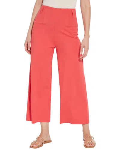 Lyssé New York Ellis Hi Waist Culottes Ponte Crop In Red