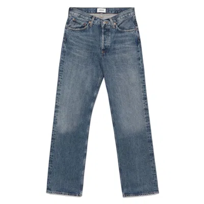 Agolde Blue V-waist Kelly Jeans In Blue