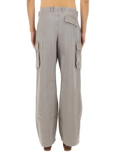 Our Legacy Relaxed Fit Cargo Pants With Wide Legs In Grey