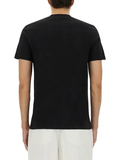 Moschino Black Cotton T-shirt With Bear Print In Black